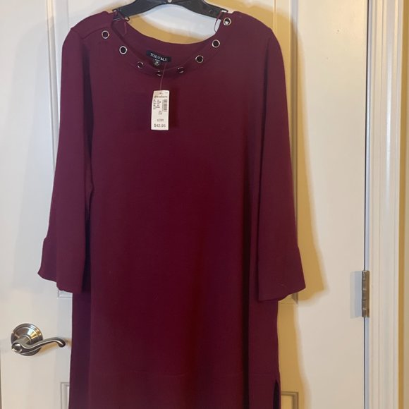 Roz and Ali Women's Knit Top - Picture 1 of 3